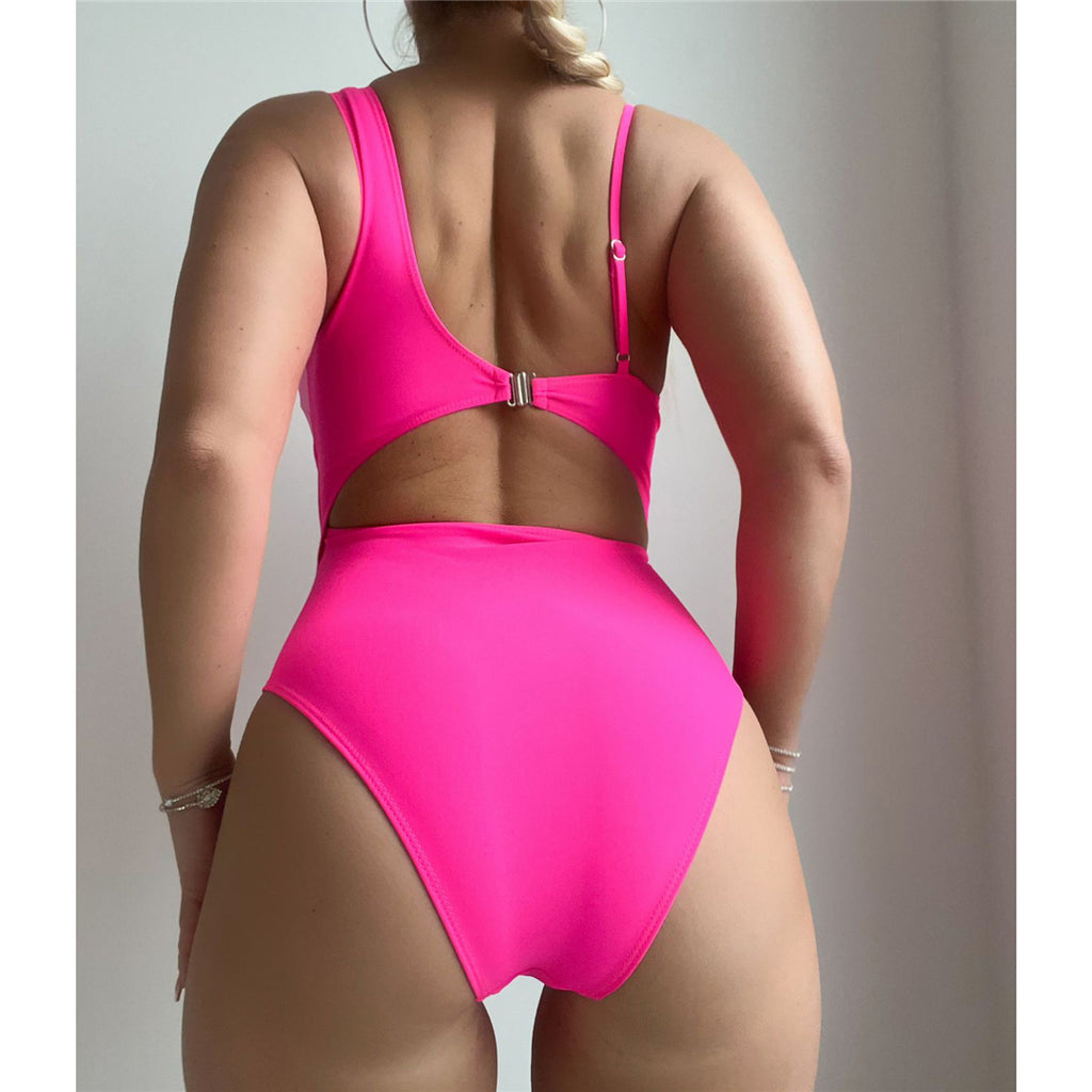 Ruby Asymmetric Cut Out Padded Monokini