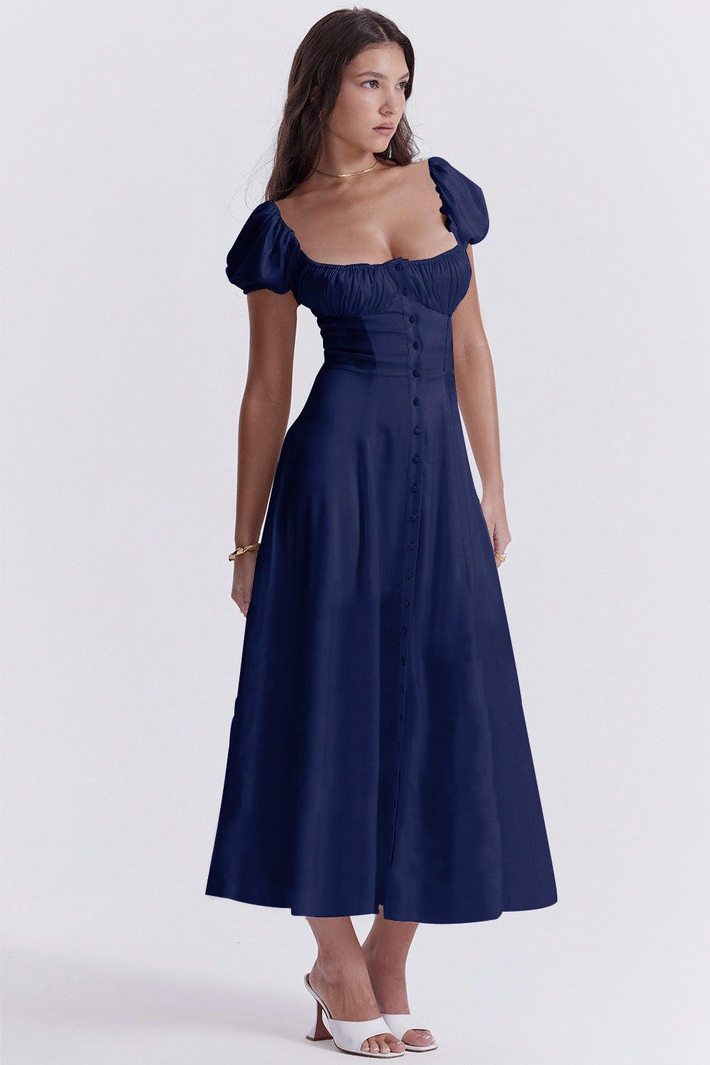 Alice Puff Sleeve Midi Dress