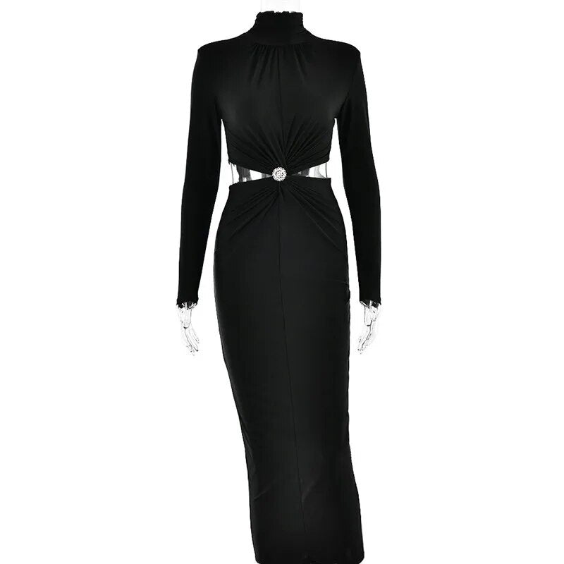 Joan Hollow Out Sexy Maxi Dress