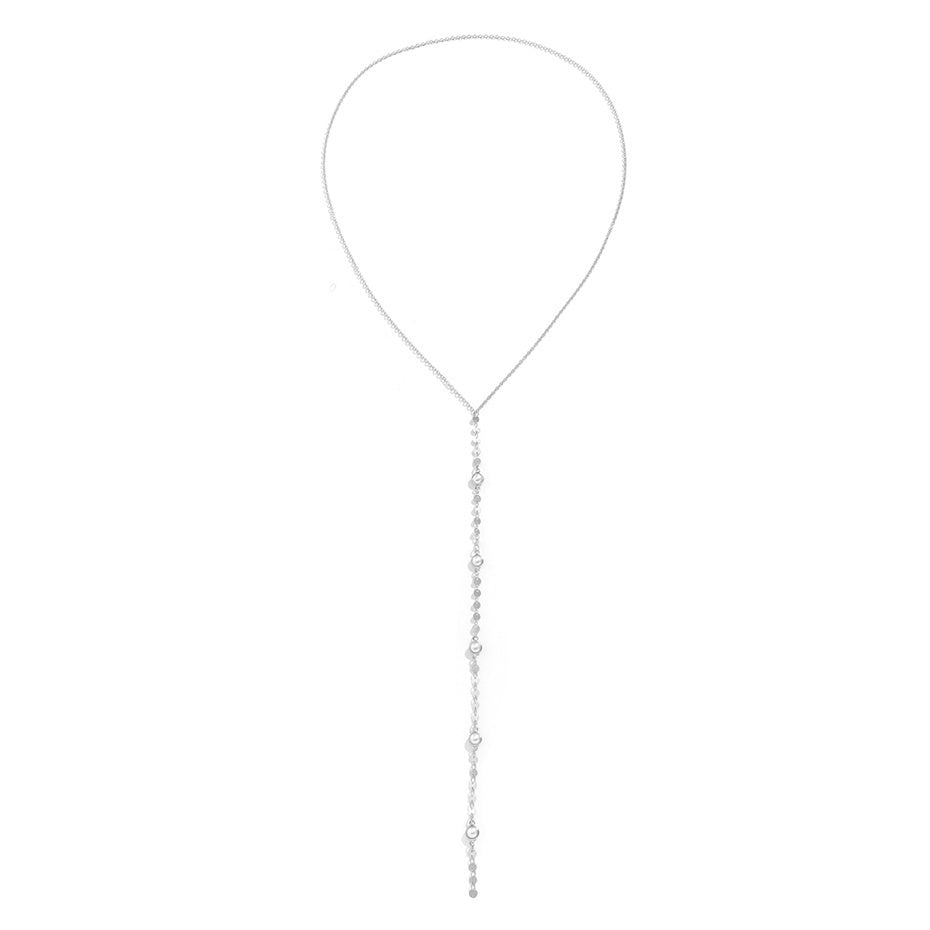 Erika Long Tassel Pendant Chest Chain Necklace