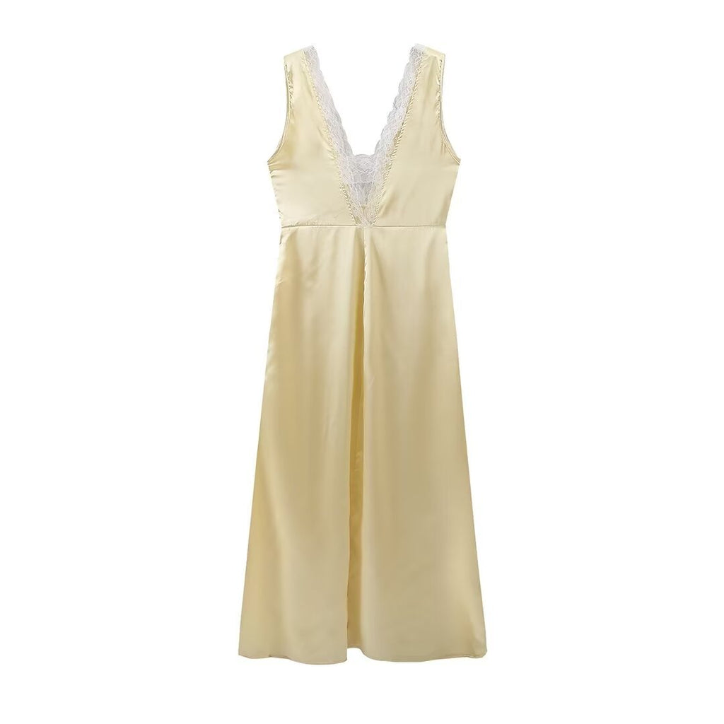 Shirley Lace Elegant Backless Long Dress