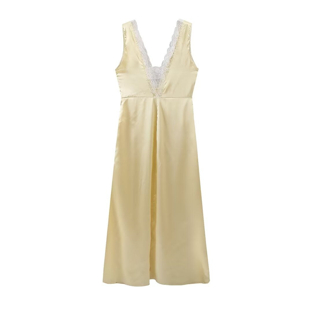 Shirley Lace Elegant Backless Long Dress