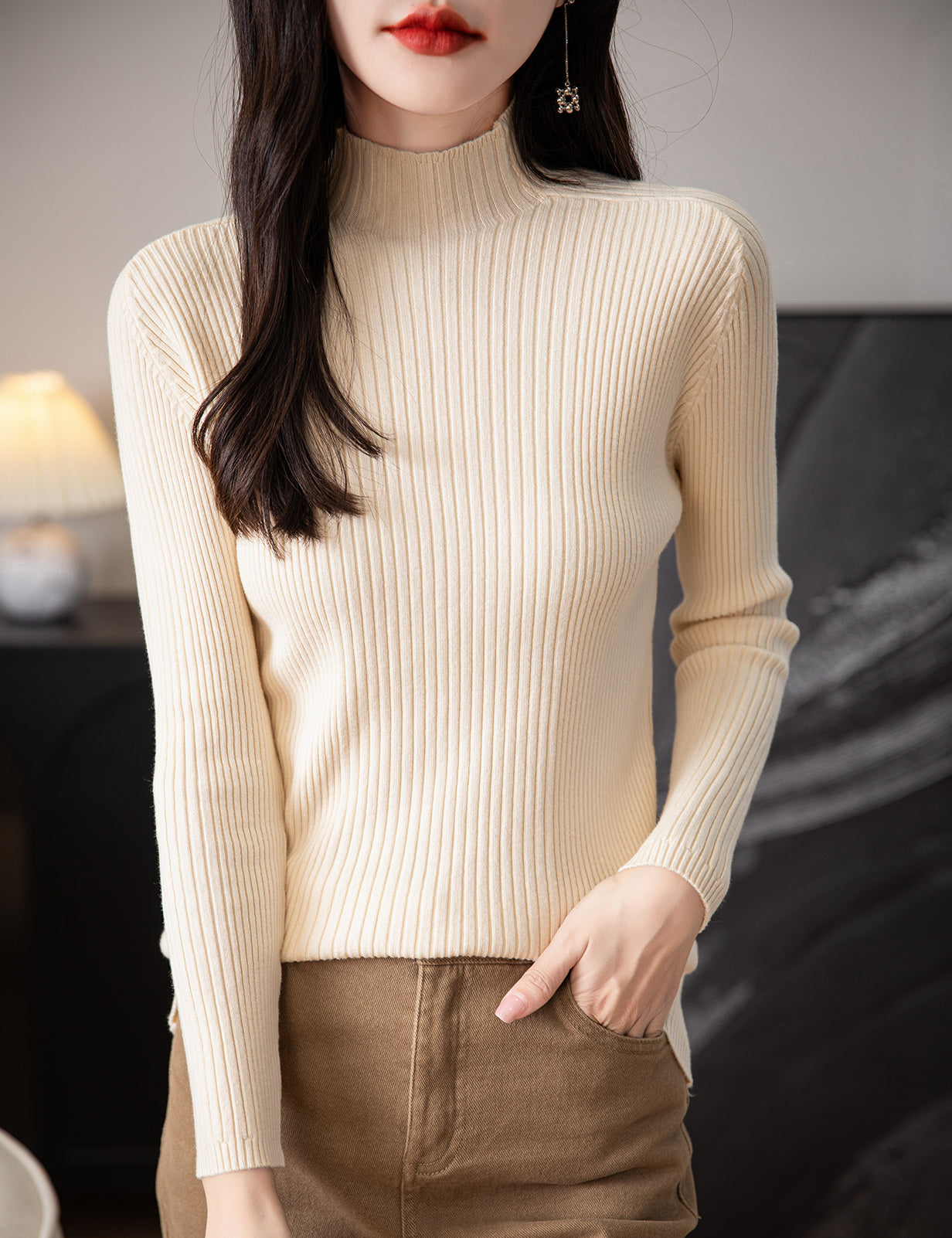 Holly Turtleneck Woman Sweater