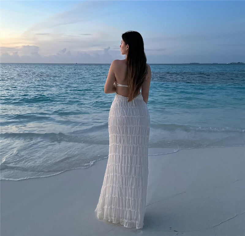 Ilona Halter Backless Sexy Maxi Dress