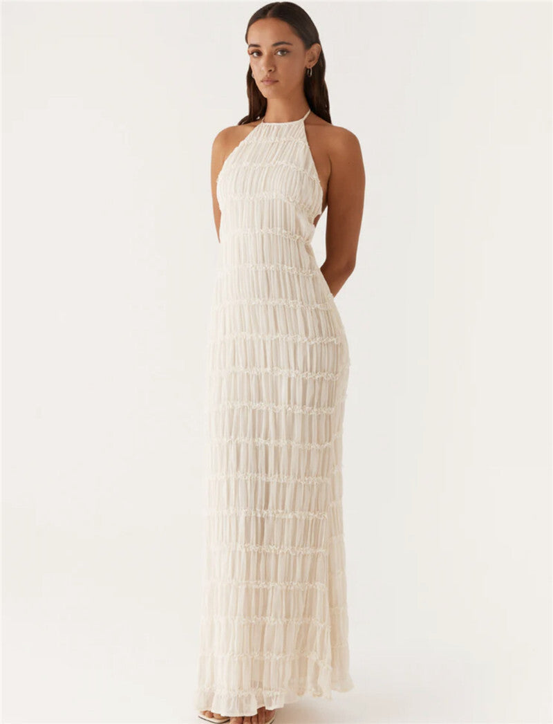 Ilona Halter Backless Sexy Maxi Dress