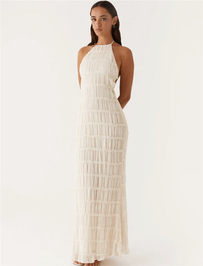 Ilona Halter Backless Sexy Maxi Dress
