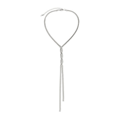 Anita Flat Snake Long Chain Necklace