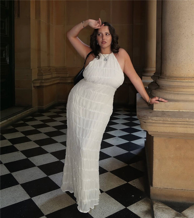 Ilona Halter Backless Sexy Maxi Dress