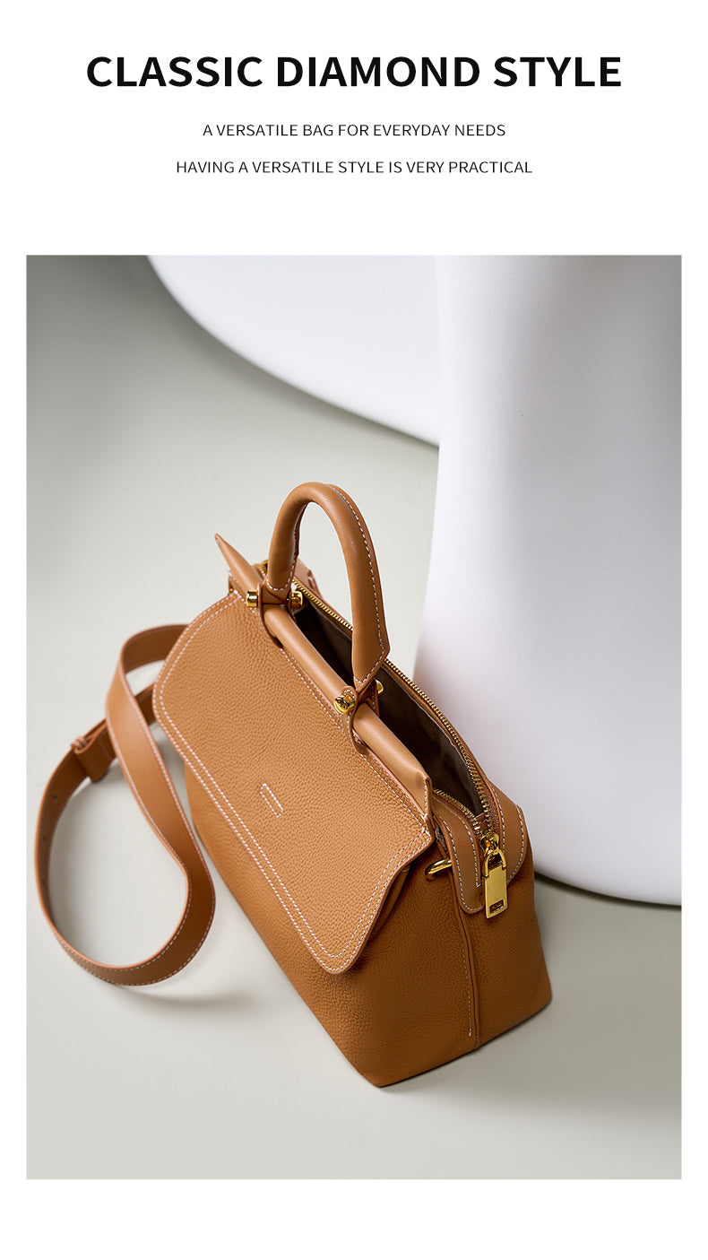 Сlara Leather Work Tote Handbag