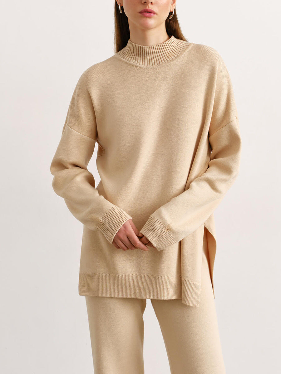 Jasmine Half Turtleneck Sweater & Wide Leg Pants