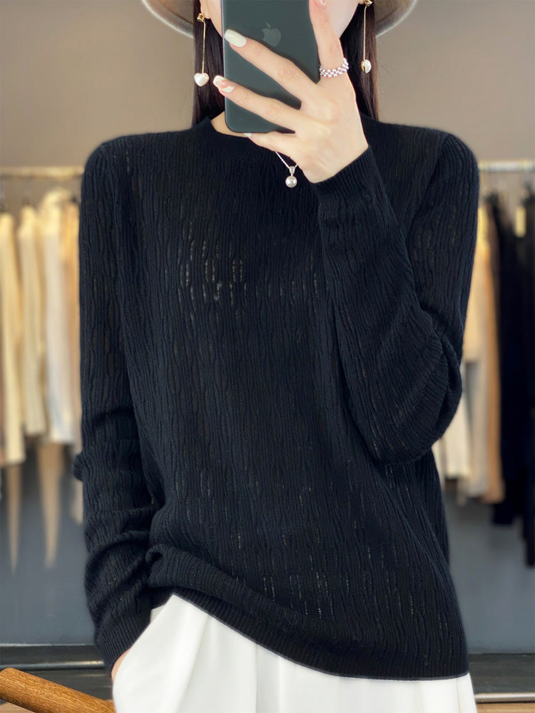 Judy Woman O Neck Knit T-Shirt