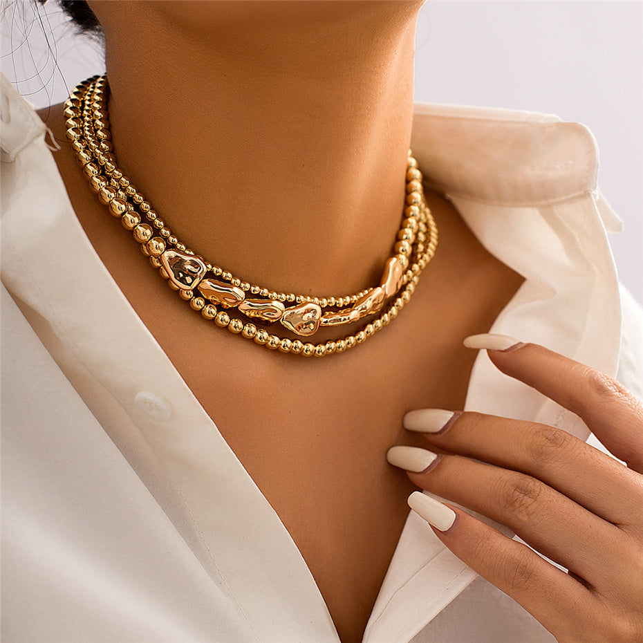 Sally Vintage Multilayer Ball Chain Necklace