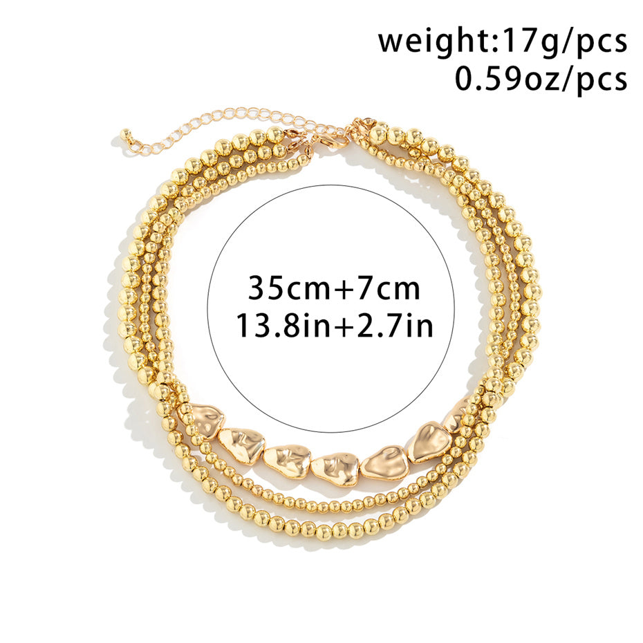 Sally Vintage Multilayer Ball Chain Necklace