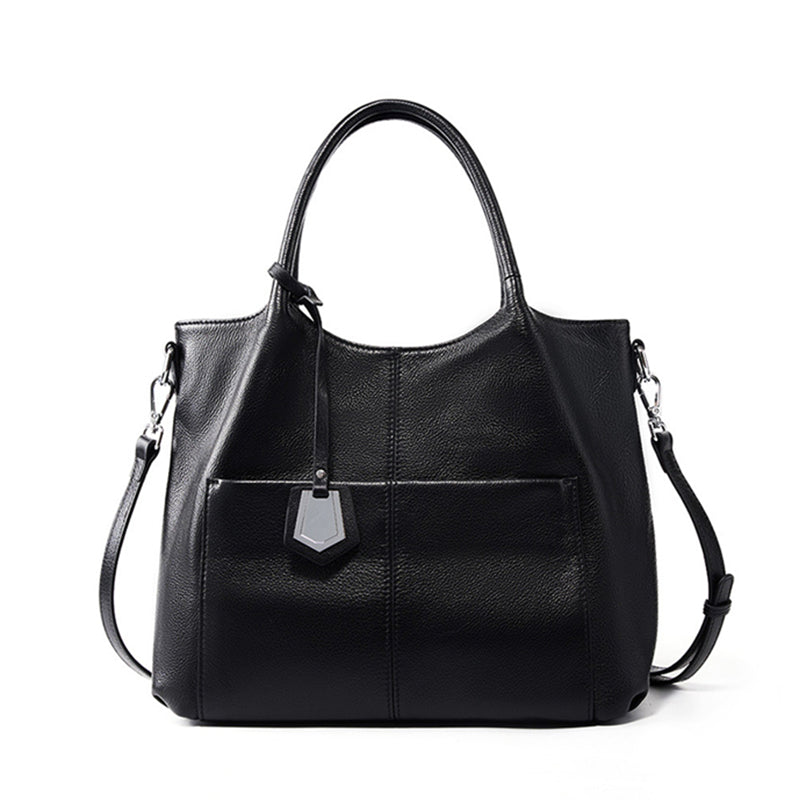 Catherine Genuine Leather Tote Handbag