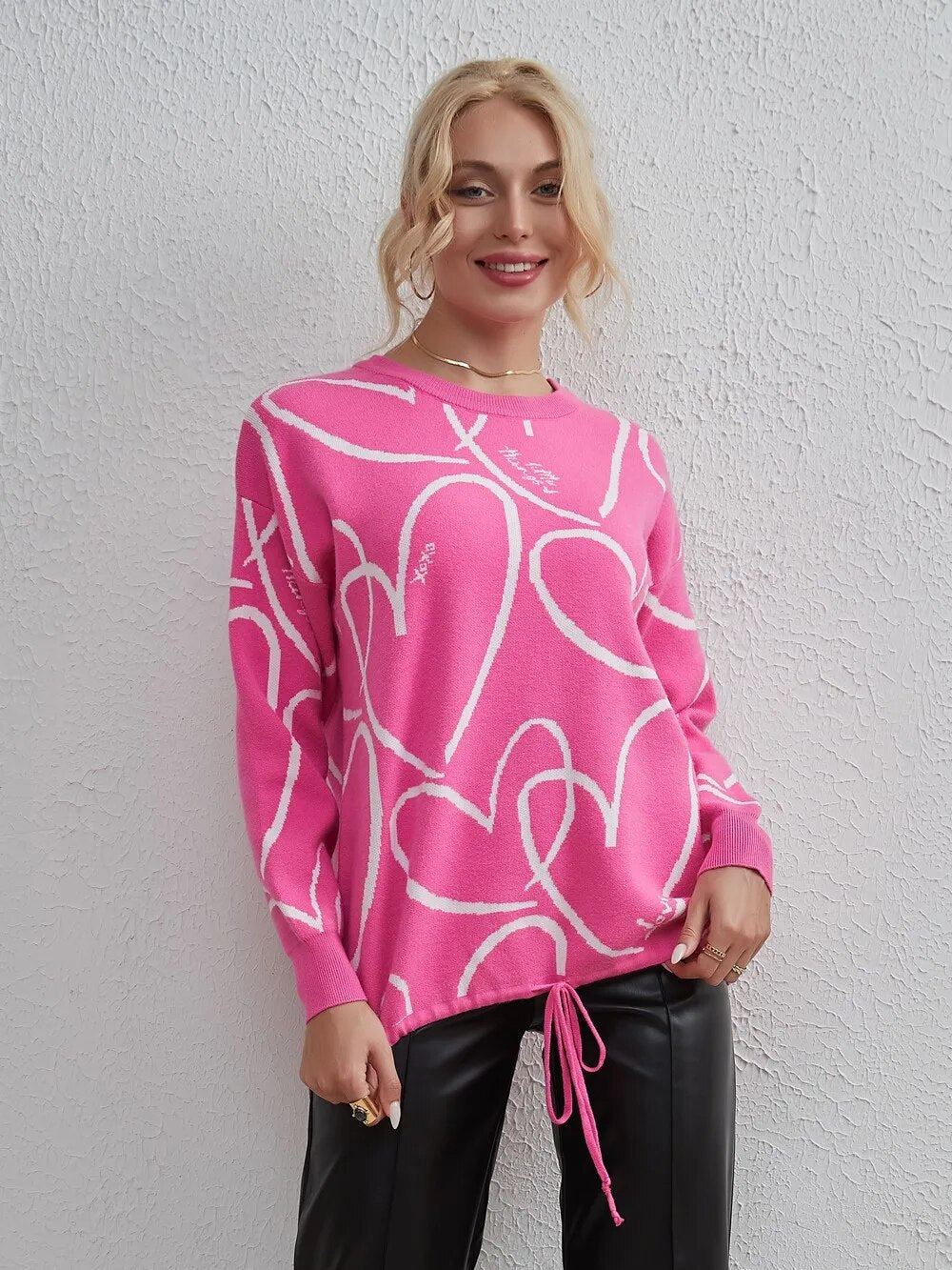 Regina Full Sleeve Casual Lace Up Women Sweater