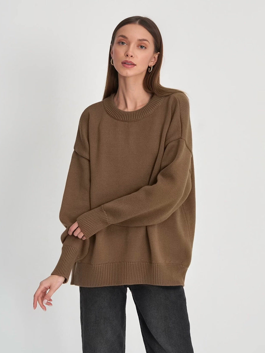 Tina O Neck Oversized Casual Women Sweater