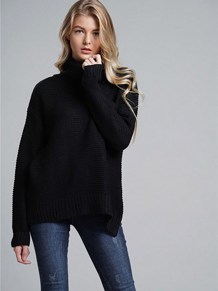 Сlara Solid Women's Turtleneck Sweater