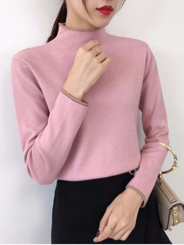 Jill Half High Collar Woman Sweater