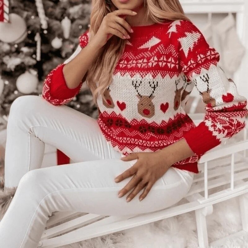 Juliet Casual Soft O Neck Long Sleeve Women Sweater