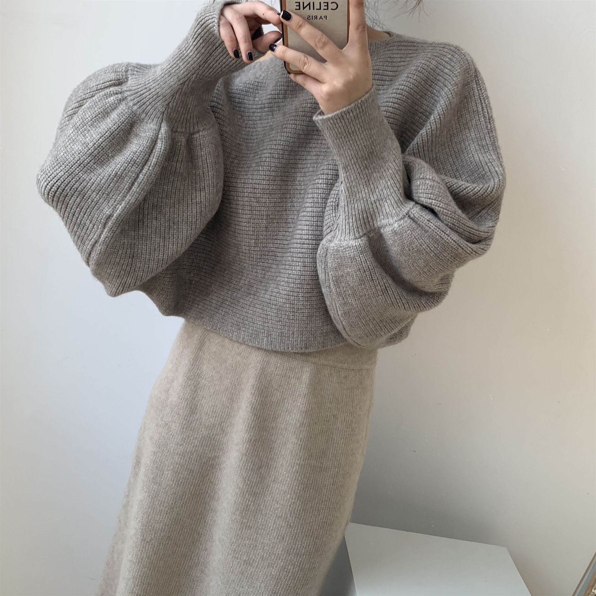 Alice Casual Knitted Solid Woman Sweater