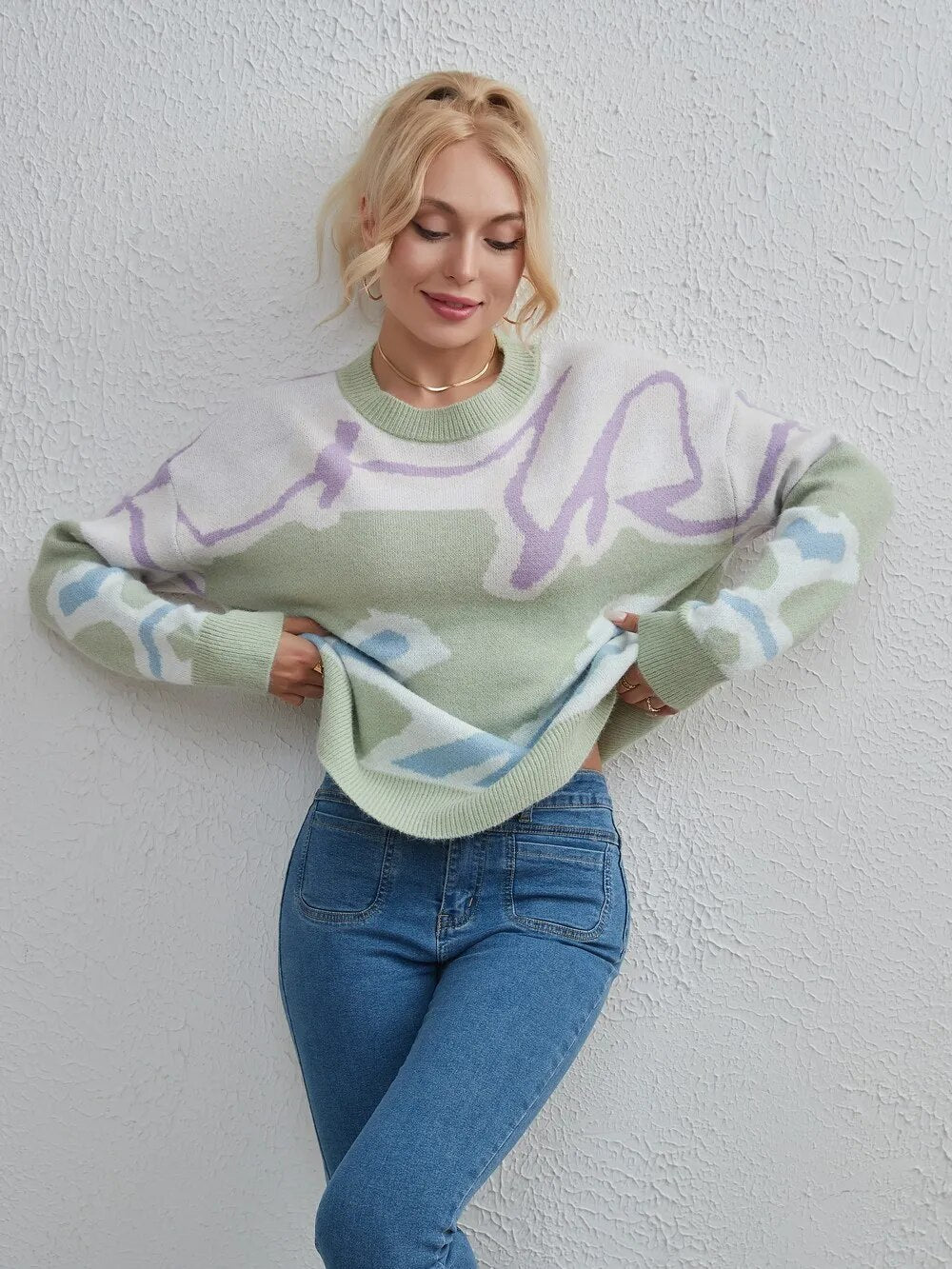 Lydia Oversize Knitted Women Sweater