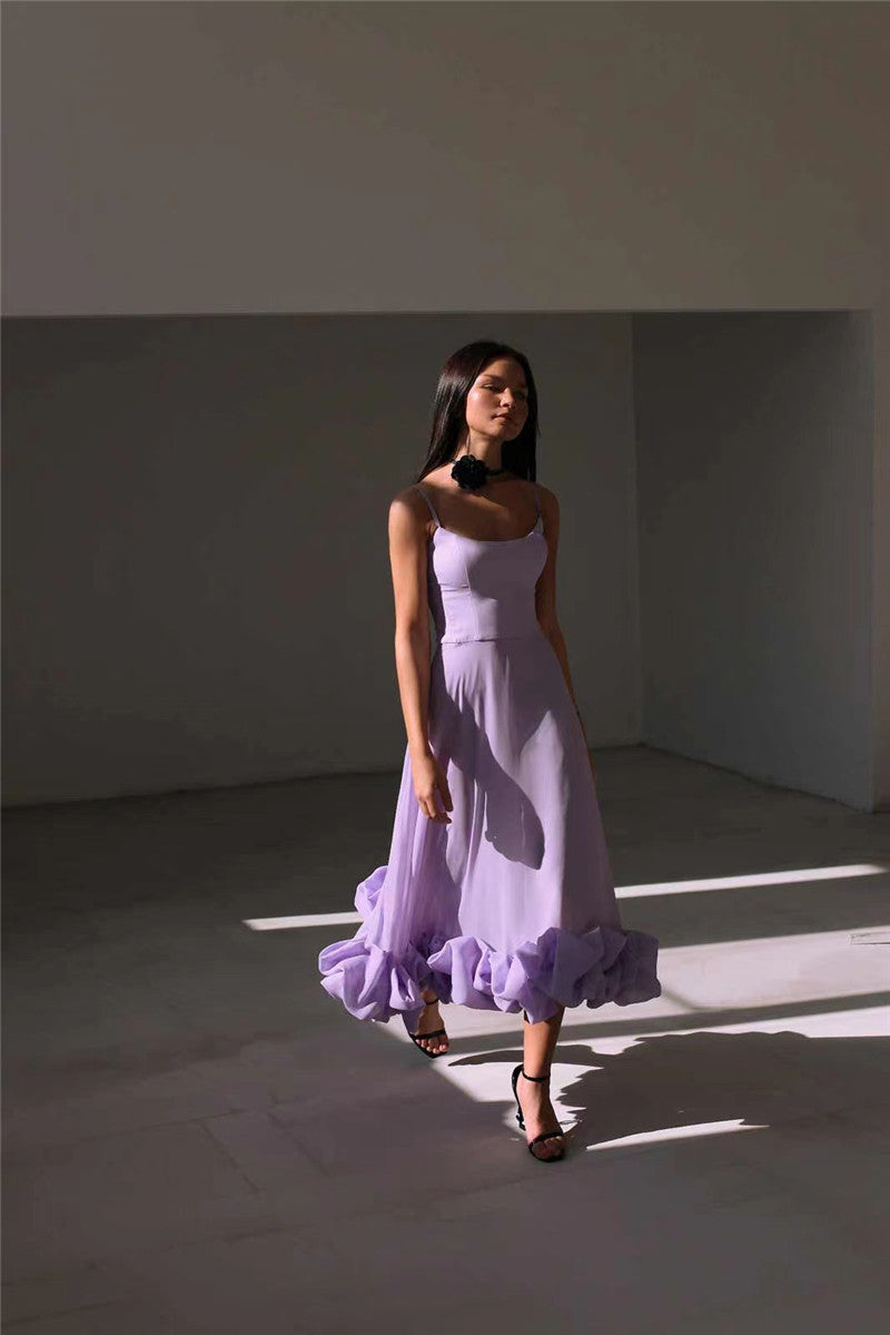 Сlara Flower Hem Sexy Midi Dress