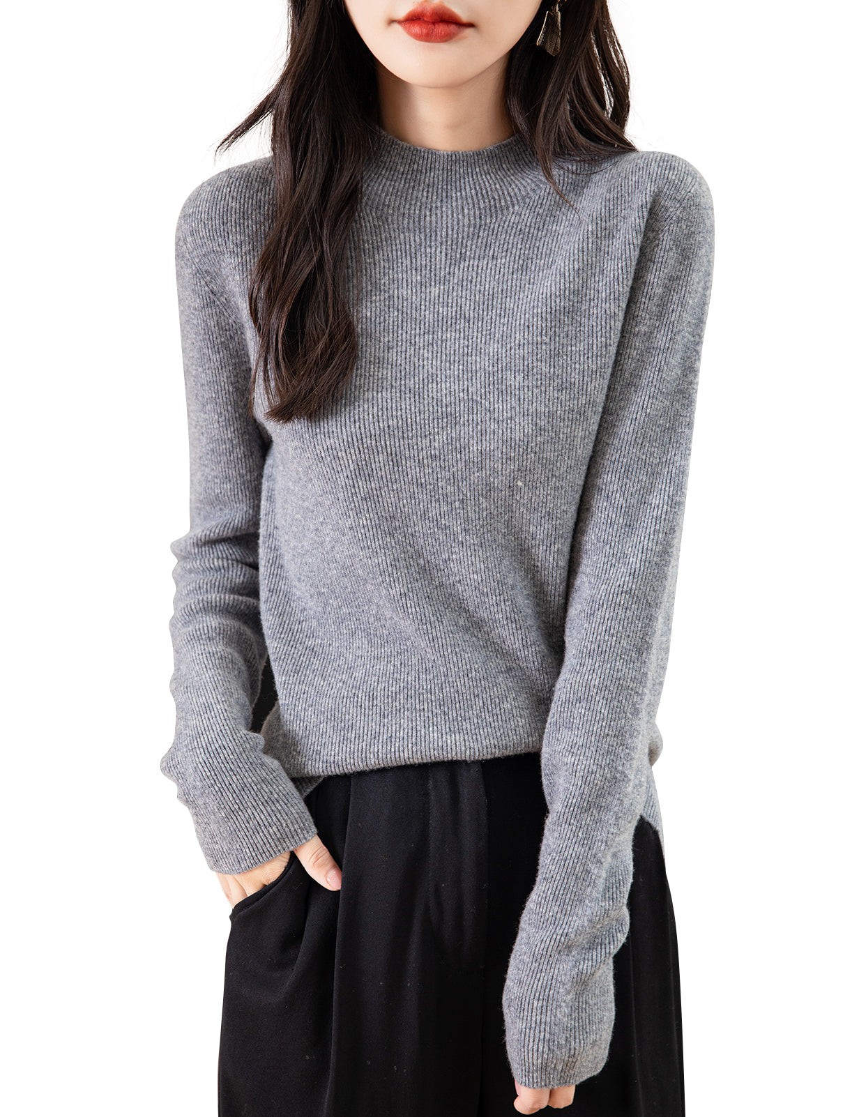 Ruby Woman Long Sleeve Knitted Sweater