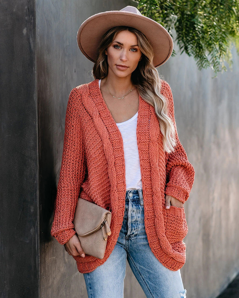 Sheila Oversize Sleeve Boho Knitted Women Sweater