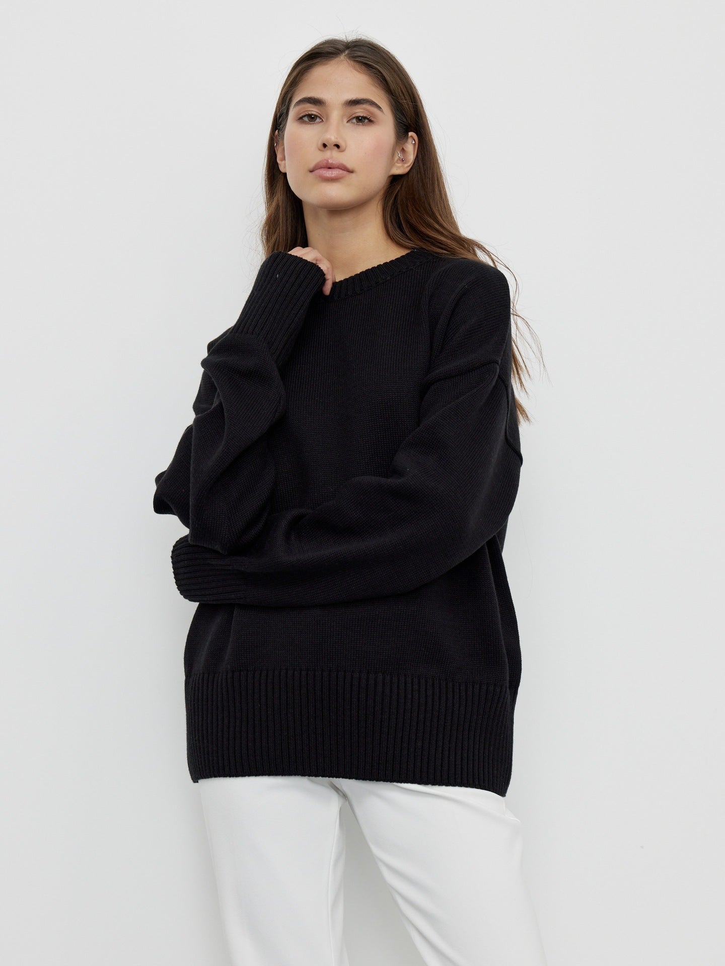 Audrey O Neck Oversized Casual Women Sweater