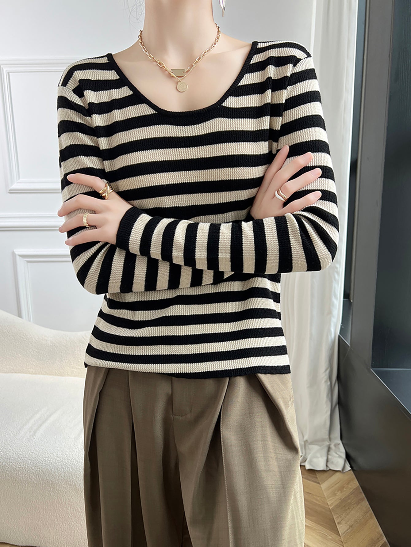 Katie Woman O Neck Sweater