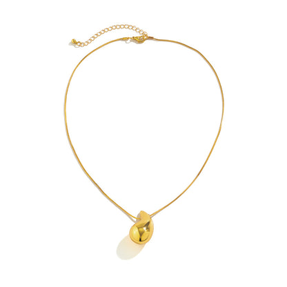 Yvonne Beans Pea Pendant Choker Necklace