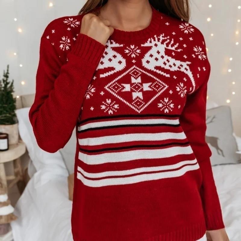 Phyllis Casual Loose Long Sleeve O Neck Women Sweater