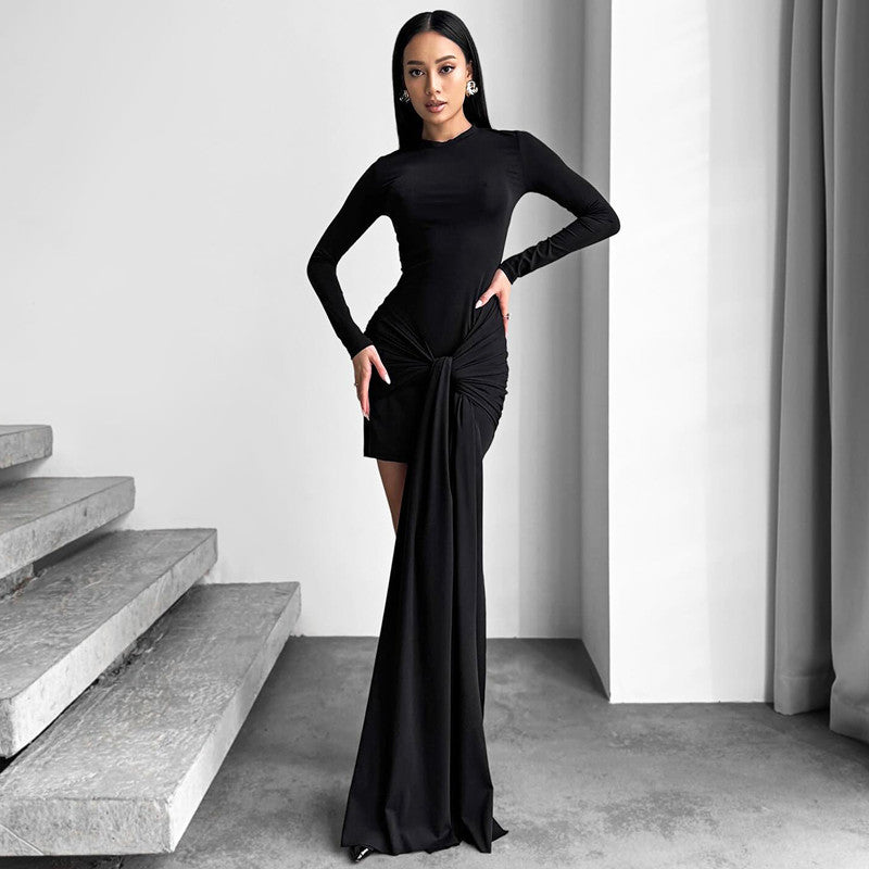 Kate Pleated Slim Fashion Mini Dress