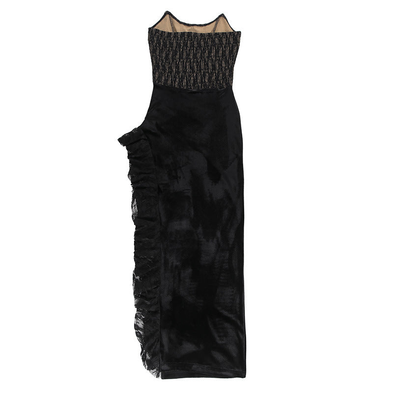 Kelly Lace Strapless Maxi Dress