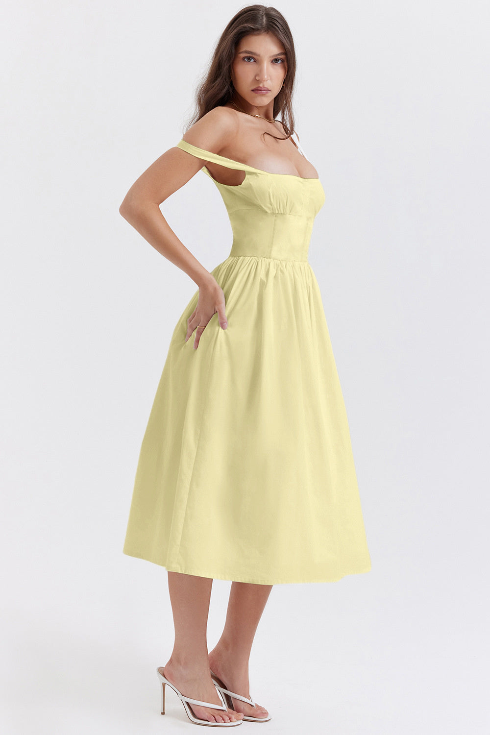 Mandy Summer Backless Midi Dress