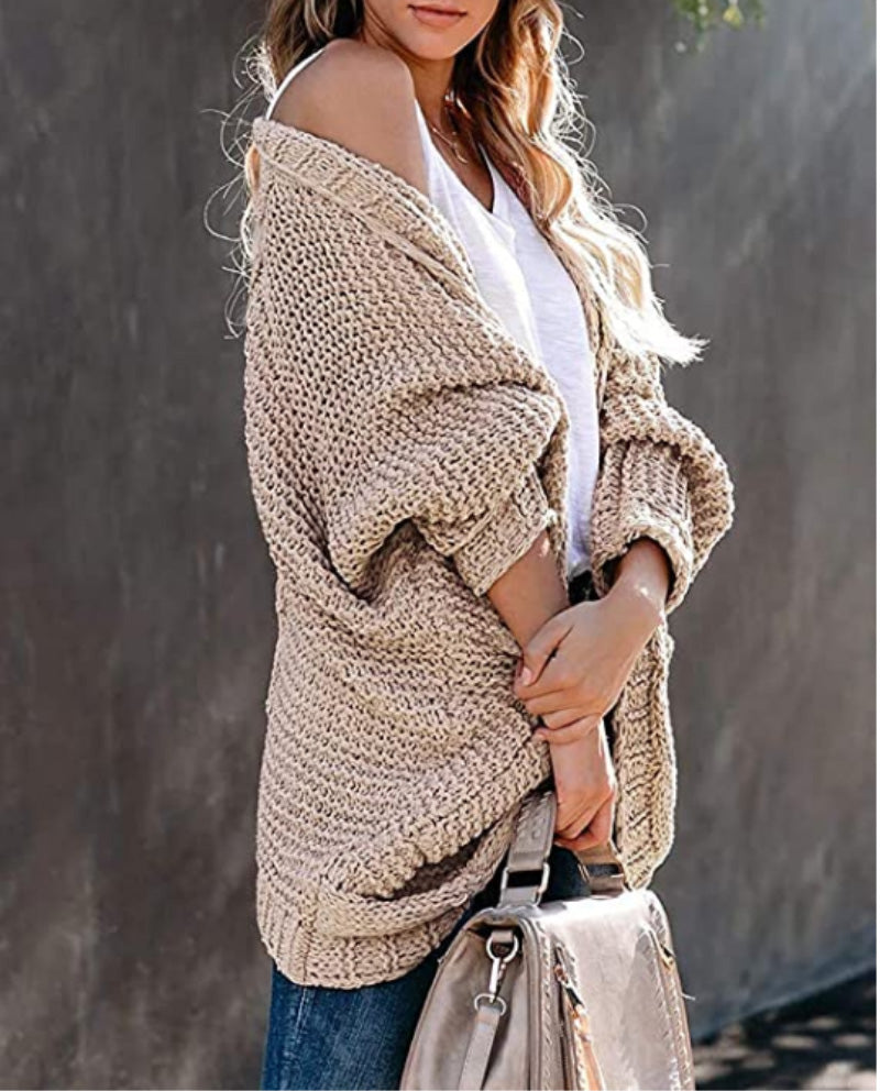 Sheila Oversize Sleeve Boho Knitted Women Sweater