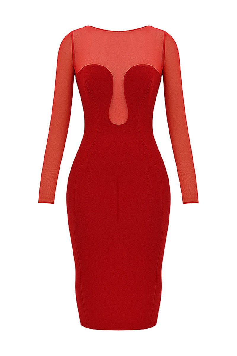 Tanya Strapless Sexy Midi Dress