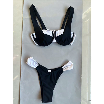 Tina Splicing Underwired High Leg Cut Bikini