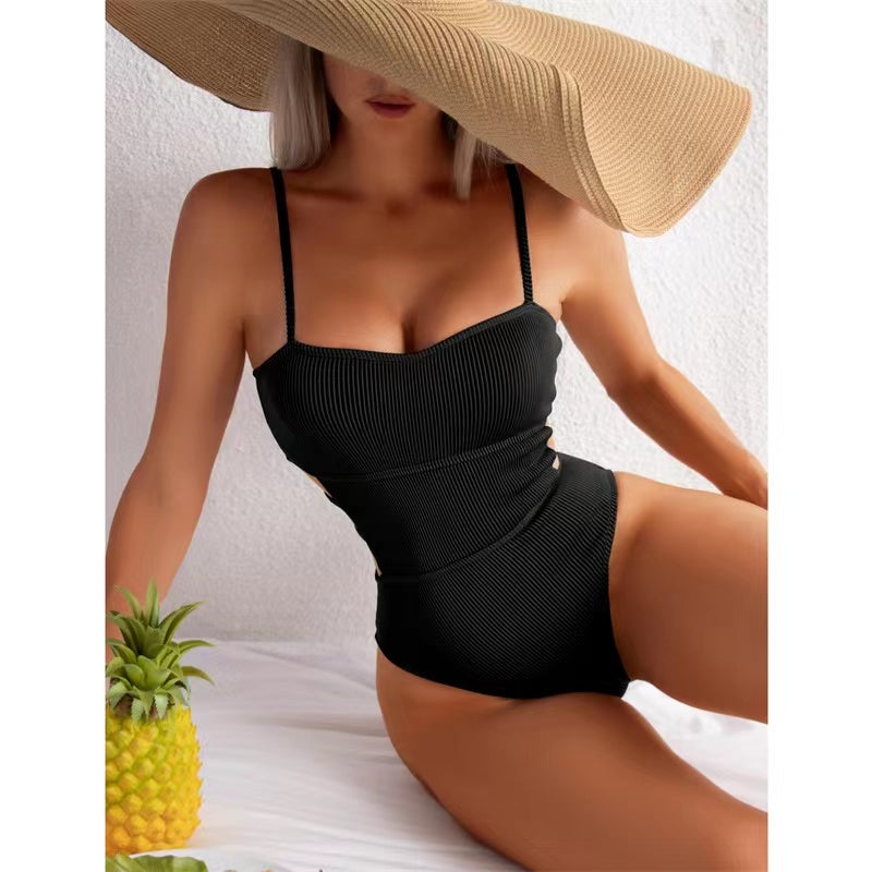 Alyssa Ribbed One Piece Swimsuit