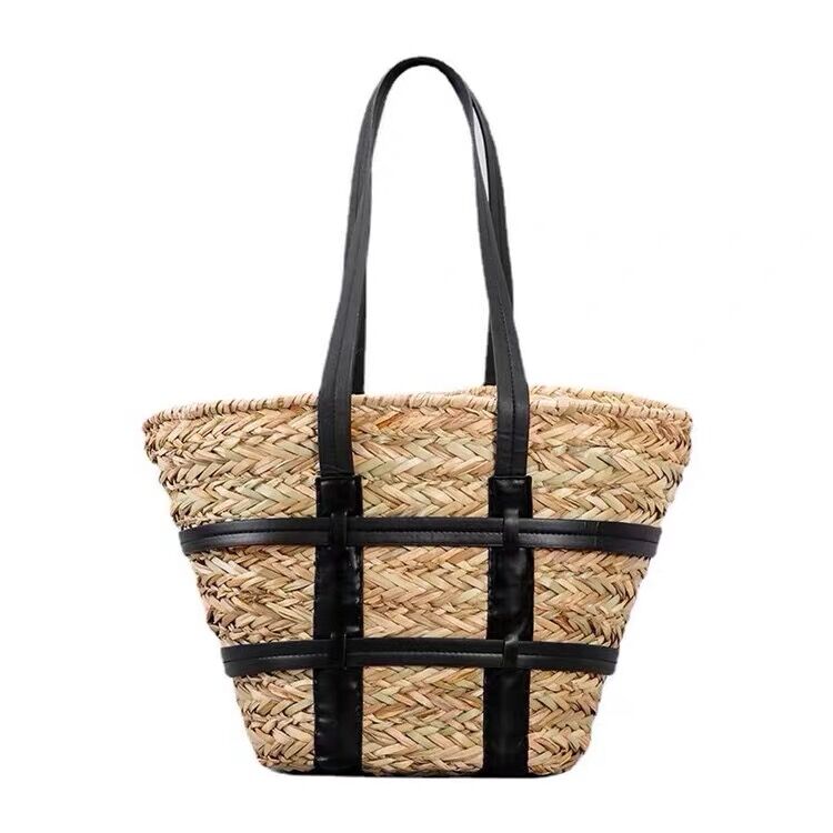 Melissa Large Rattan Basket Bag