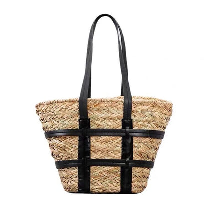 Melissa Large Rattan Basket Bag