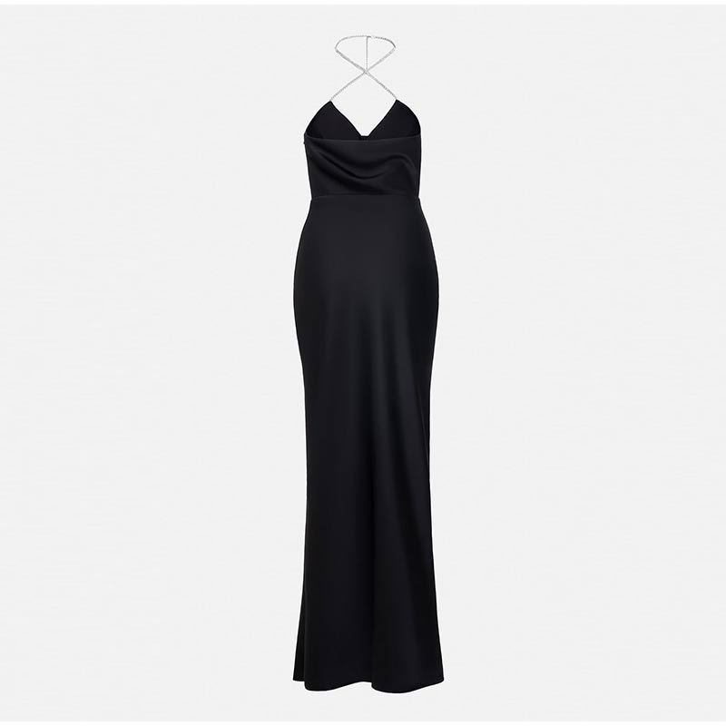Claire Off Shoulder V Neck Split Maxi Dress