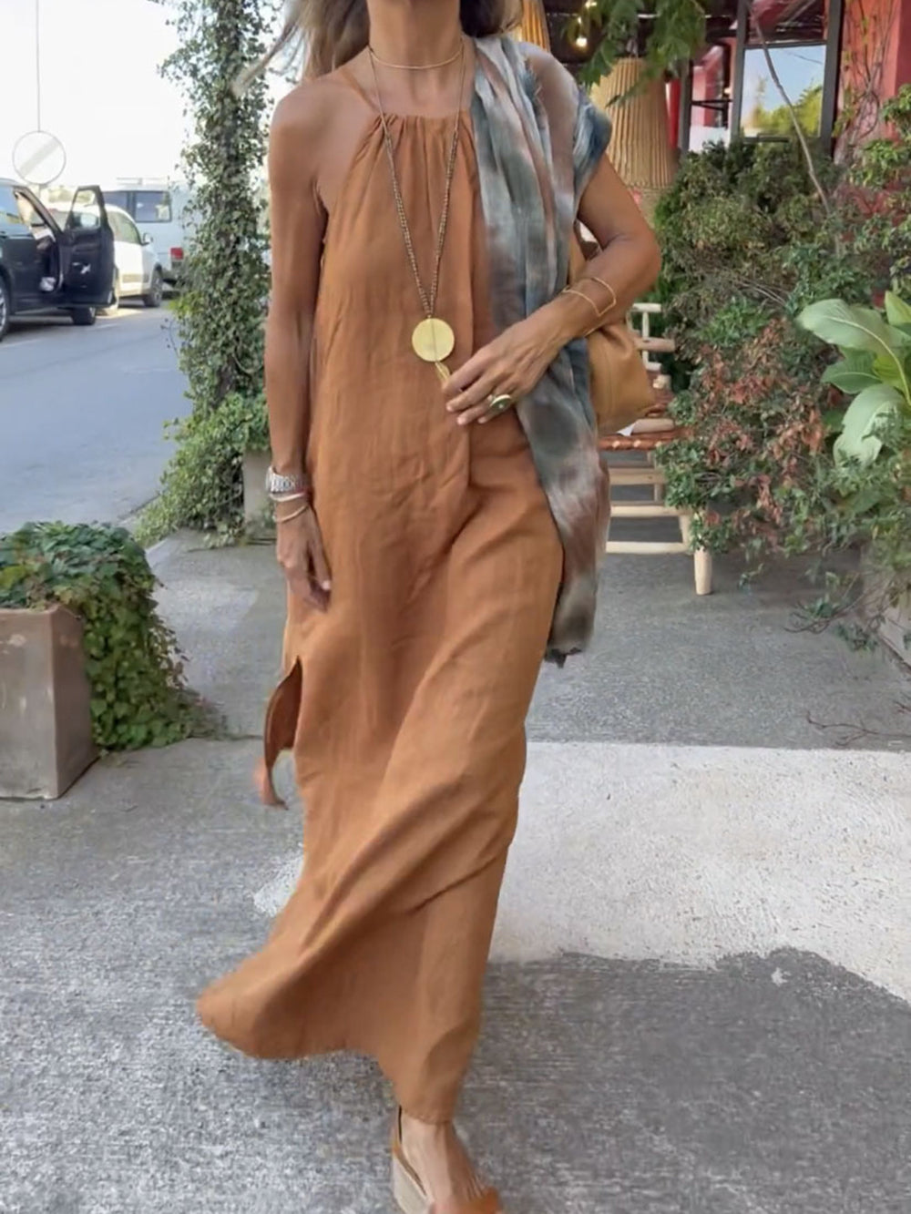 Summer Halter Maxi Dress