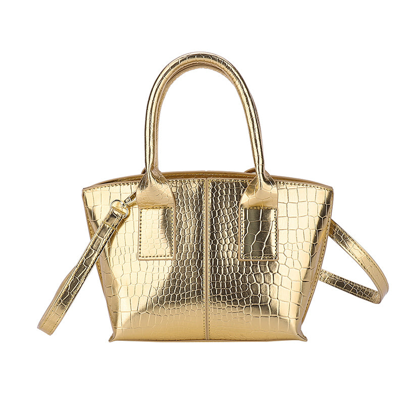 Kelly Crocodile Pattern Shoulder Crossbody Bag