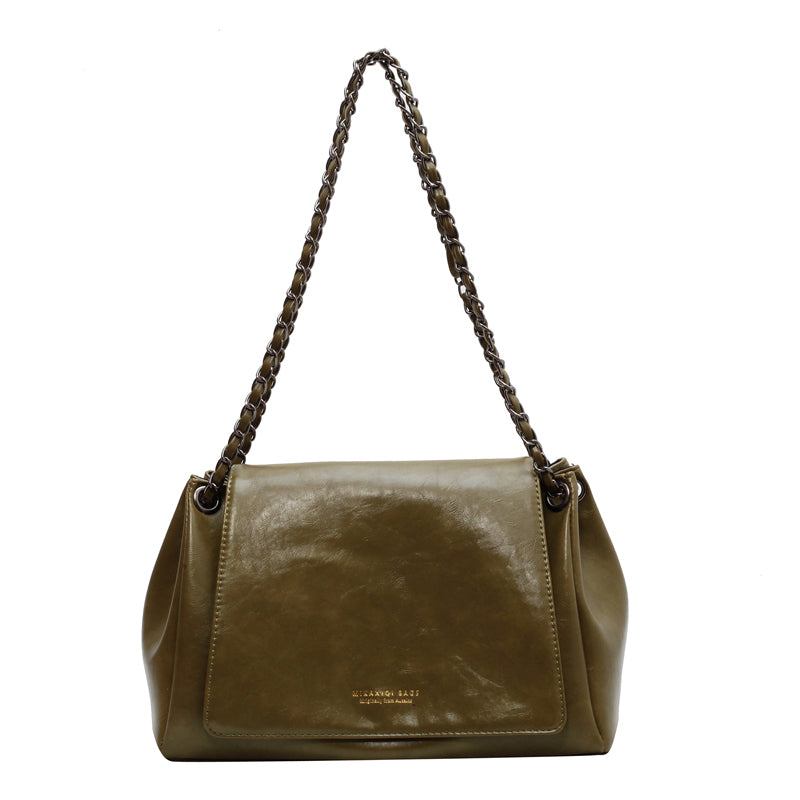 Tracy Leather Big Capacity Crossbody Messenger Bag