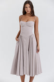 Edith Spaghetti Strap A-line Loose Midi Dress main image 1