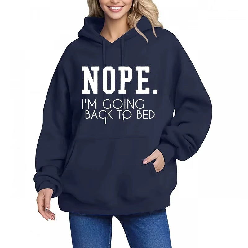 "I'm Coming To Bed" Print Women's Hoodie