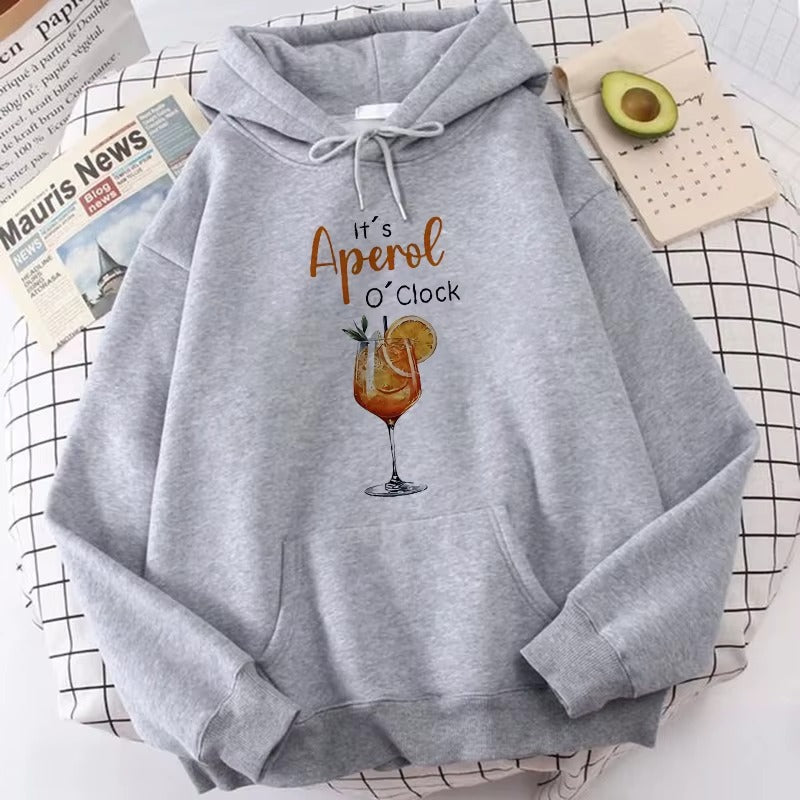 Vintage Aperol O'Clock Graphic Hoodie