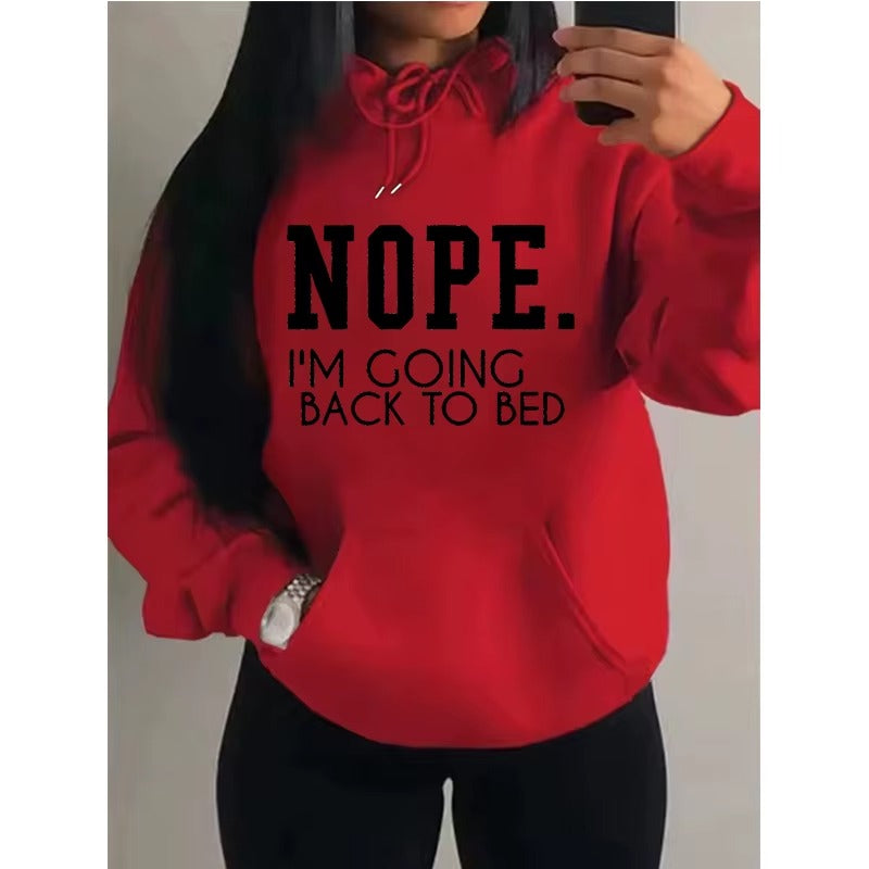 "I'm Coming To Bed" Print Women's Hoodie