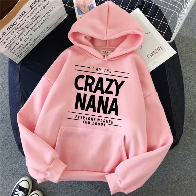 Vintage Crazy Nana Graphic Hoodie